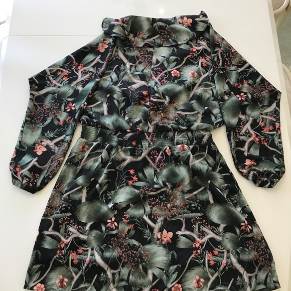 H&M Green Floral Mini Dress - Picture 12 of 13